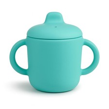 5 oz Green 6 Months Silicone Sippy Cups With Handles Leak Proof Toddlers