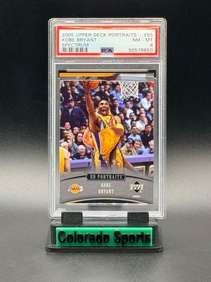 KOBE BRYANT 2005-06 Upper Deck Portraits Spectrum 60/75 PSA 8 (pop 2 : 0 higher)