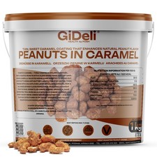 Cacahuetes cocidos 1kg Caramelo Dulce Crujiente Snack Fiesta Gastronomía GiDeli