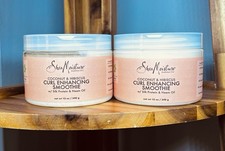2 X SheaMoisture Smoothie Curl Enhancing Cream Coconut and Hibiscus for Thick,