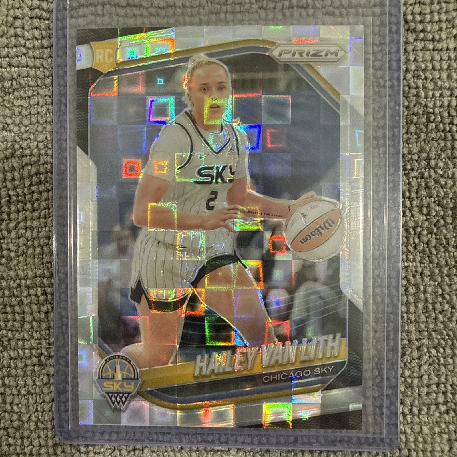 2025 Panini Prizm WNBA #2 Hailey Van Lith Silver Pandora SSP Rookie RC Sky