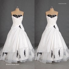 Vintage Wedding Dresses Sleeveless Black Lace Applique A Line Ruched Bridal Gown