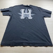 HUF Vintage Y2K Marijuana Pot Leaf Skater Faded Black Men’s Large