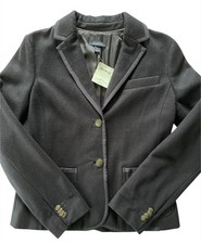 Lands' End NEW Navy Wool School Boy Blazer Jacket Size 6 NWT