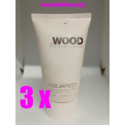 3 x DSQUARED WOOD he ocean wet wood Duschgel Shampoo 100ml