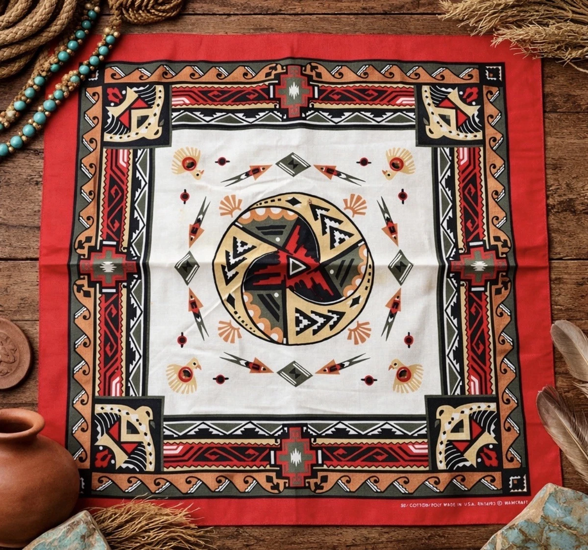 Wamcraft Bandana In Vintage Handkerchiefs for sale | eBay