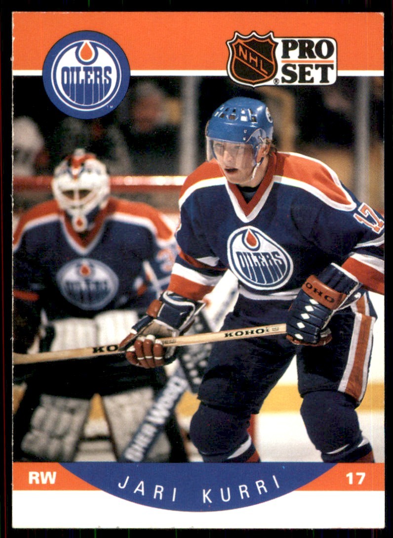 1990-91 Pro Set Jari Kurri Edmonton Oilers #87B