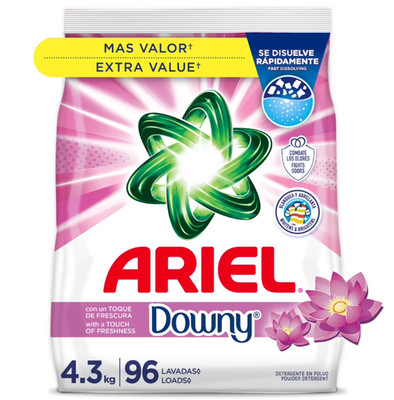 Ariel Powder Detergent w/ Downy Freshness 4.3kg 96 Loads