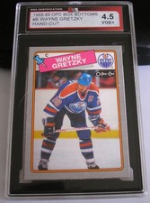 1988-89 O-PEE-CHEE - OPC - BOX BOTTOMS - WAYNE GRETZKY B - KSA GRADE 4.5