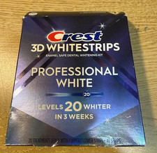 Crest Professional white Level 20 40 strips of dental whitening kit Exp: 11/26 