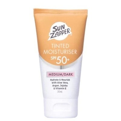 Sun Zapper BB Cream Tinted Moisturizer Sunscreen SPF 50+ Medium Dark   Face S...