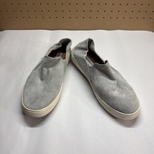 Steve Madden Womens Fayna Loafers Sneakers Comfort Shoes Gray Suede Slip On 9.5