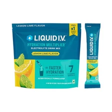 Liquid I.V. Hydration Multiplier Lemon Lime Electrolyte Drink Mix Choose Count