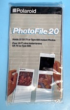 Polaroid PhotoFile 20 For SX-70  Type 600 Instant Photos Vintage 1983