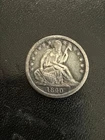 1840 No Drapery Seated Liberty Half Dime VF/XF