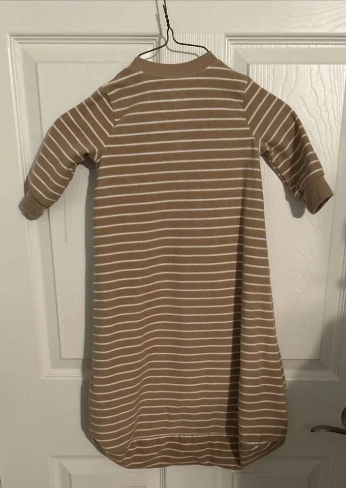 Saco de dormir Carter's bebé niño 9-12M marrón polar manga larga oso ondulando CÁLIDO Foto 2 de 4