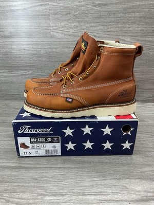 Thorogood Moc Toe Boots Mens Size 11.5 2E Workwear USA EH SR 814-4200