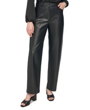 Women's Slim-Leg Faux Leather Pants