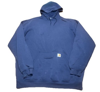 VTG Carhartt Work Gradient Sun Faded Hoodie Oversize Sweatshirt Size XLT I1