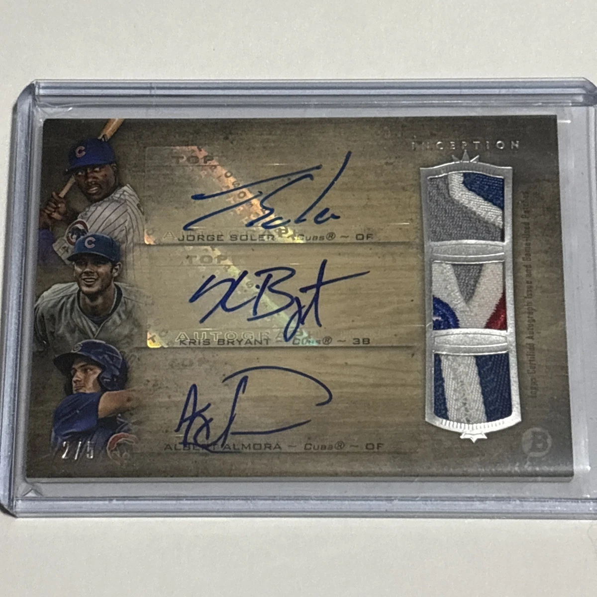 Kris Bryant Autographed Baseball Sports Trading Cards