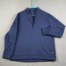 Nike Golf 1/4 Zip Pullover Sweater Men's Medium Navy Causal Athletic