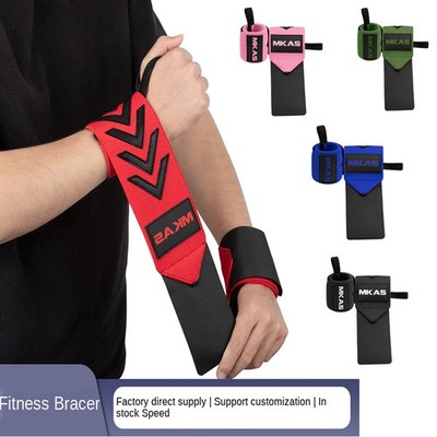 2PCS Wristband Wrist Support Brace Straps Extra Strength Weight Lifting Wrist Wr