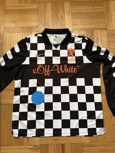 ほぼ新品 NIKE × OFF-WHITE FB JERSEY AWAY S Nikelab x OFF-WHITE Mercurial NRG X FB Jersey White Men's