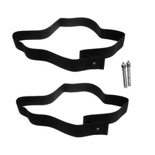 1 Pair Black Webbing Storage Straps Wall Mount Hanger Keeper For Surfboard