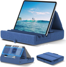 Tablet Pillow Holder, Foldable Ipad Stand for Lap,Bed Desk-Tablet Soft Pad Dock