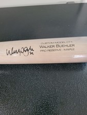 Walker Buhler Signed Victus Custom Model Baseball Bat