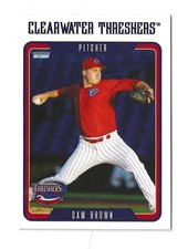 2025 Clearwater Threshers Cam Brown Team Set Card Phillies