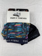 Men  s Pair Of Thieves Super Fit Mesh Long Boxer Brief Underwear Size S 2 Pair