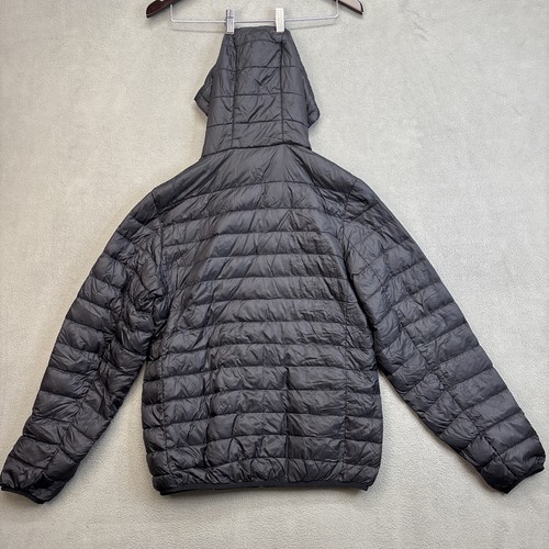 Tumi Pax Packable Travel Pillow Puffer Down Hooded Jacket Black Men’s S - Picture 13 of 19