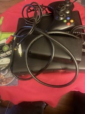 Microsoft Xbox 360 S 250GB Console with Cords Model 1439 Control And 2 Games