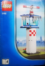 Complete Lego 3182 Airport City airplane jet terminal with manuals