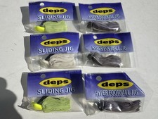 Deps Sliding Jig 1 2oz Set of 3 Hyper Football Jig 3 8oz Set of 3