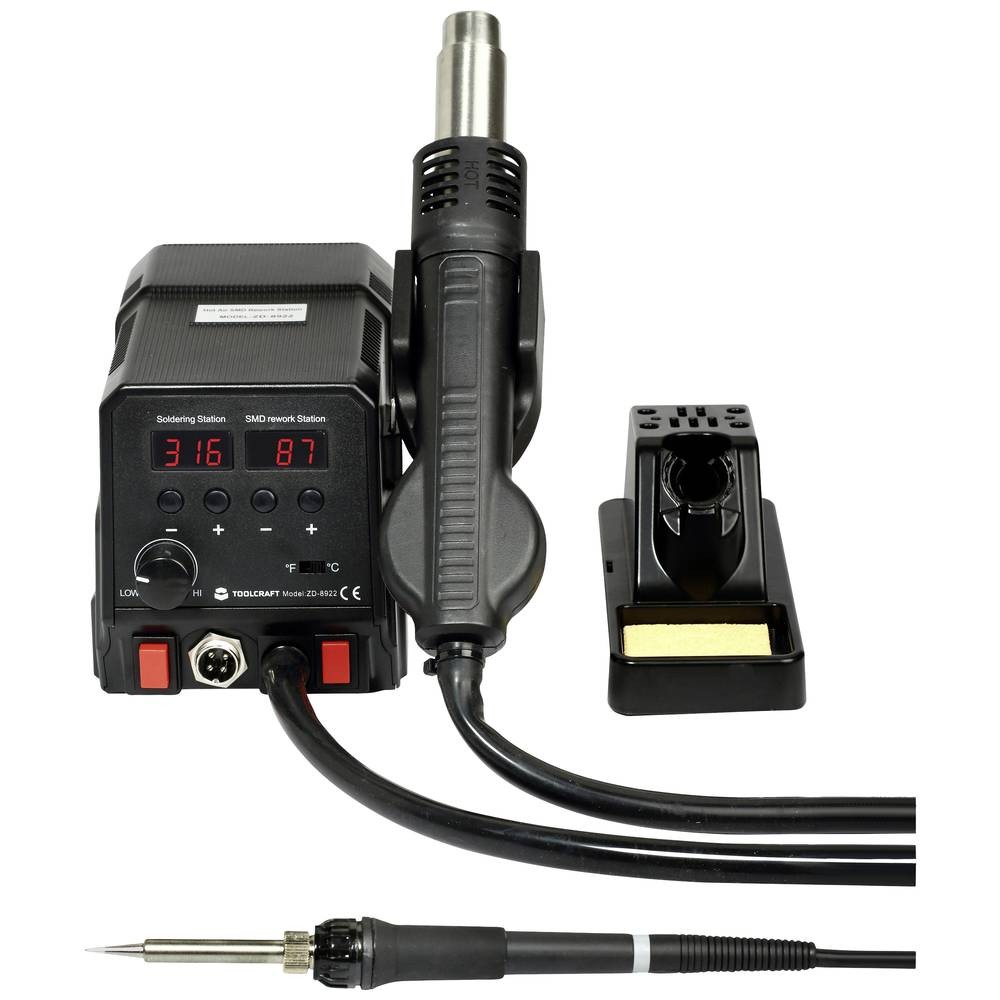 Station de soudage numérique TOOLCRAFT 360W de 50 à 480 °C avec double fer