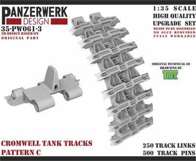 1/35 Muster C bewegliches Gleis für Cromwell Detail Up Teile Wr35061 - Plastikmodell