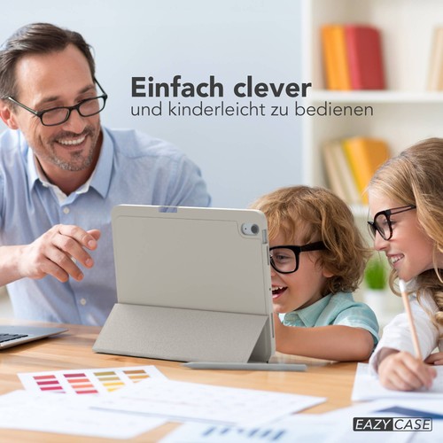 Smart Cover für Apple iPad Air 11 Hülle Stifthalterung Tablet Weiß - Afbeelding 3 van 7