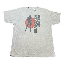 Velvet Revolver Band Graphic Tee Mens XL Heather Gray Rock Shirt