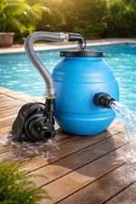 Sandfilteranlage 16 l mit Filterballs Pumpe 4...