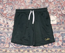 Cadets Check Out Mesh Shorts In Green SZ 10/12 (25-28” Waist) NWT