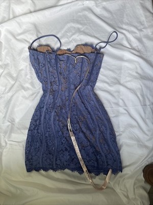 House Of CB Elegant Lined Lace Corset Dress with Spaghetti Straps Size  Small | eBay