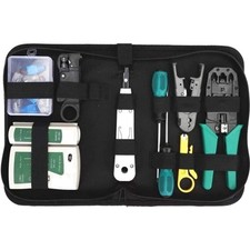 Multi-Functional Ethernet Crimper Kit - 11 Tools for Cat5  Cat6 Connections