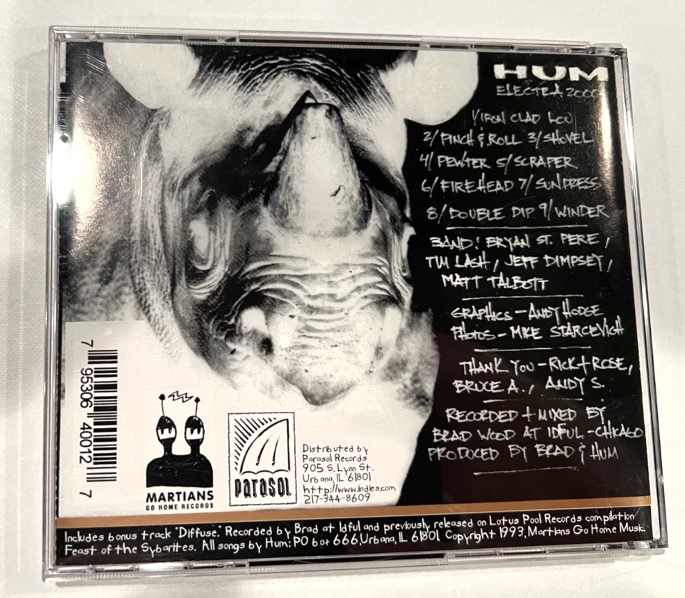 Hum Electra 2000 CD Rare OOP 1993 Cargo Records Red Letter Press - original CD Foto 2 de 3