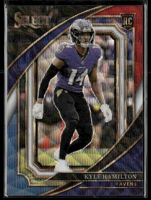 2022 Panini Select #336 Kyle Hamilton Tri-Color Prizm #/149