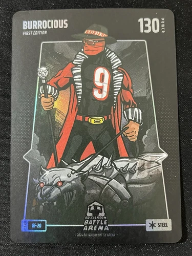 2024 Bo Jackson Battle Arena Joe Burrow Burrocious BATTLEFOIL Steel 1st Edition