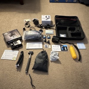 GoPro Hero 11 w/Accessory Bundle, Extra Batteries and Juicebank. USED ONCE!!!