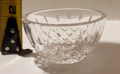 Vintage Waterford (Unmarked) Round Lead Crystal  Open Sugar Bowl Trinket Dish