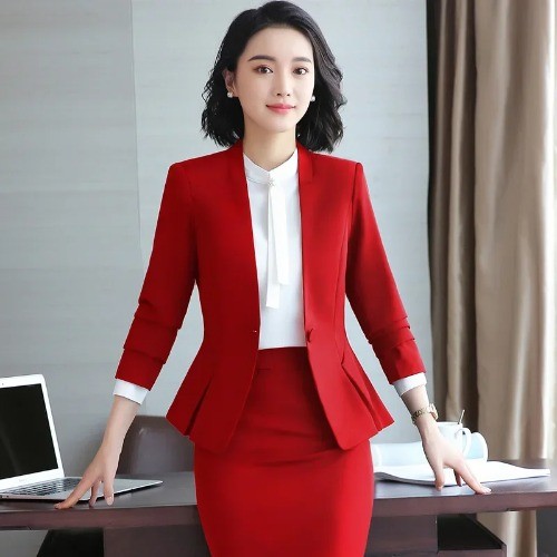 Elegant Western-style Suit Jacket for Women Fashion Professional